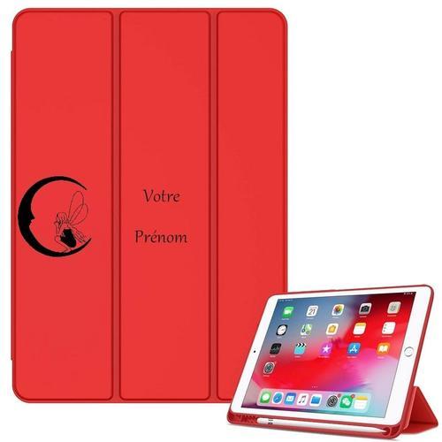 Housse Ipad Ipad Air 4 Air 5 Et 11 Pro Rouge Avec Motif Fee Lune Pe... on Productcaster.