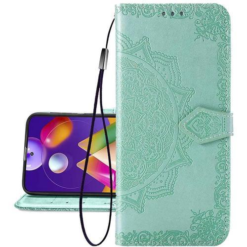 Coque For Galaxy M31s Coque Svelte Pu Pour Femme Lucky Mandala Shoc... on Productcaster.