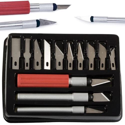 Kit Cutter de précision 13 pièces avec support etui (Inclus 3 cutte... on Productcaster.