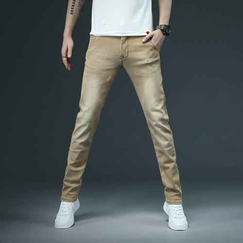 Jean Slim En Coton Artificiel Astique Pour Homme,Pantalon En Denim ... on Productcaster.