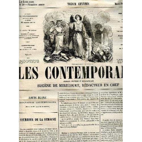 Les Contemporains Journal Critique Et Biographique N°30 Première An... on Productcaster.