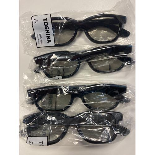 Toshiba FPT-P100 stereoscopic 3D glasses Black on Productcaster.