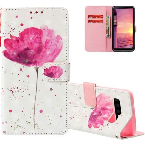 Galaxy S10e Coque Rétro 3d Luxu Fleur Rouge Slim Housse Pu Cuir Hou... on Productcaster.