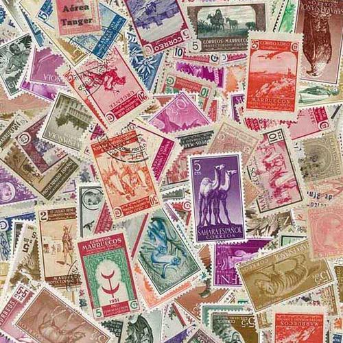 Collection De Timbres Espagne Colonies Oblitérés : Qté - 1000 Timbr... on Productcaster.