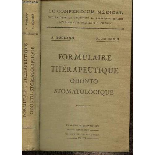 Formulaire Thérapeutique Odonto-Stomatologie on Productcaster.