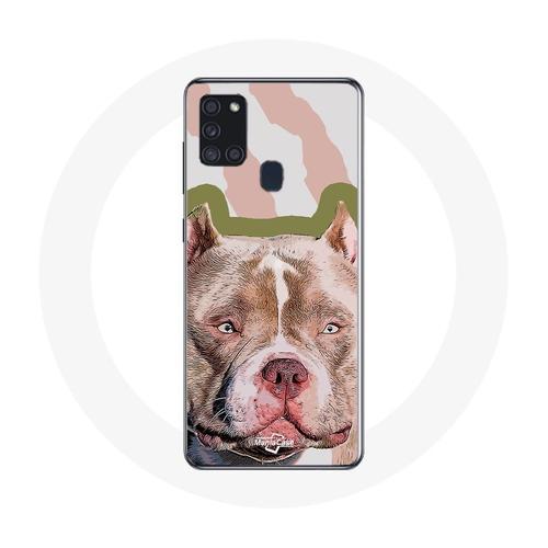 Coque Samsung Galaxy A21s Chien De Pitbull Marron on Productcaster.