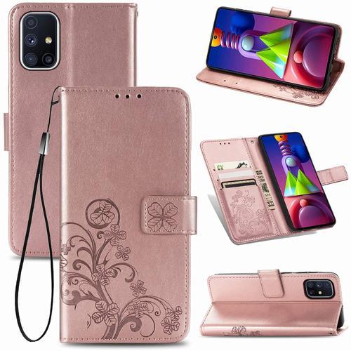 Coque Pour Samsung Galaxy M51, Antichoc Housse Étui En Cuir Pu Flip... on Productcaster.