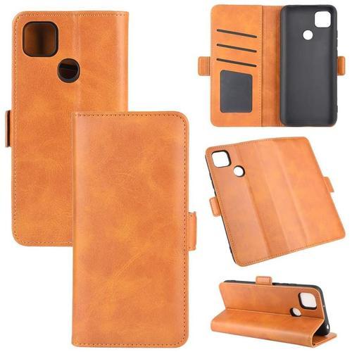 Coque Pour Xiaomi Redmi 9c, Antichoc Housse Étui En Cuir Pu Flip Ca... on Productcaster.