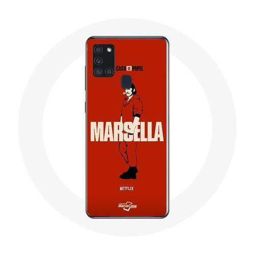 Coque Samsung Galaxy A21s La Casa De Papel Marsella Dessin on Productcaster.