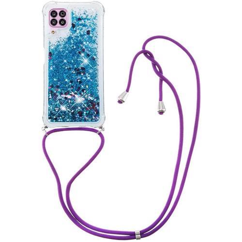 Lanyard Housse Pour Huawei P40 Lite, Bling Glitter Flowing Silicone... on Productcaster.