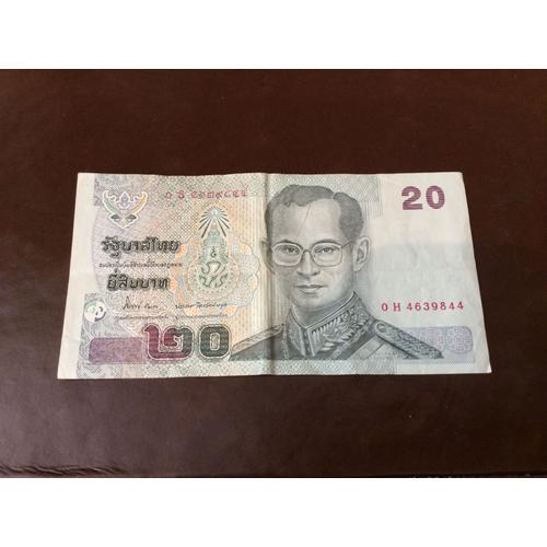 1 Billet De 20 Baht, Thaïlande, Année 2013. on Productcaster.