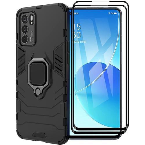 Coque Pour Oppo Reno6 Z Avec 2 Pièces Protection Écran, 360° Suppor... on Productcaster.