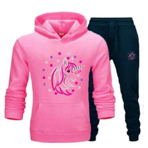 Jogging Enfant Fille Licorne Rose Foncé on Productcaster.