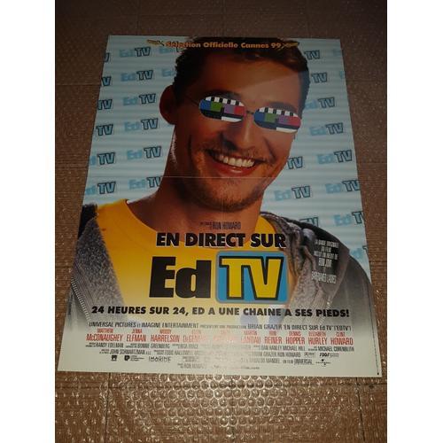 Affiche De Cinéma En Direct Sur Ed Tv 40x60 Cm on Productcaster.