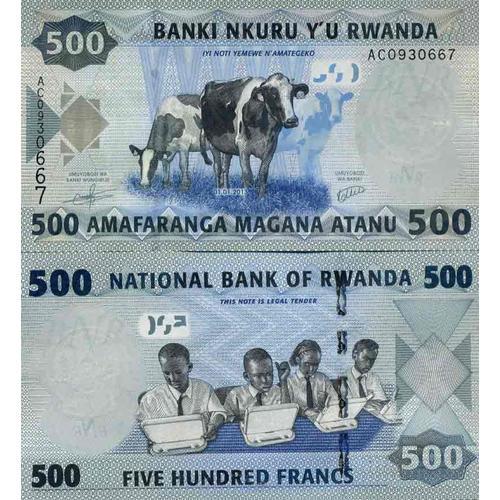 Billet De Banque Collection Rwanda - Pk N° 38 - 500 Francs on Productcaster.