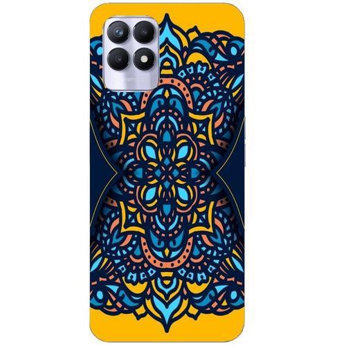 Coque Realme 8i Mandala Jaune on Productcaster.