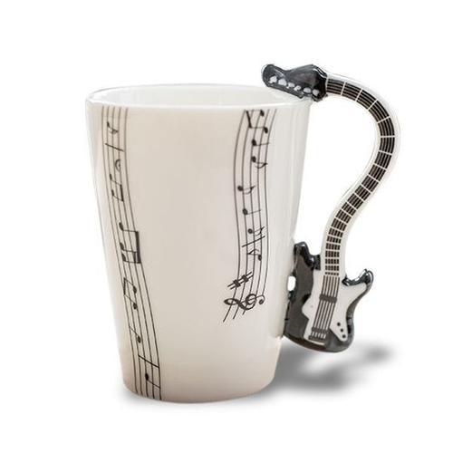 Tasse Anse En Guitare Noire Mug Porcelaine on Productcaster.