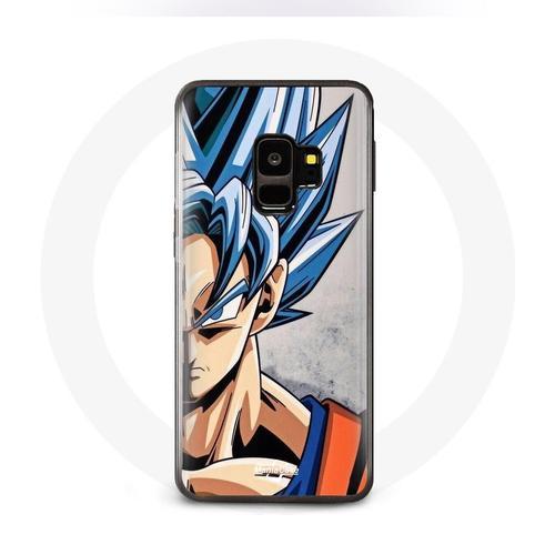 Coque Samsung Galaxy S9 Anime Dragon Ball Goku Cheveux Bleu on Productcaster.