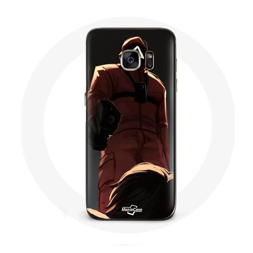 Coque Pour Samsung Galaxy S7 Edge Squid Game Soldat Rouge Avec Masq... on Productcaster.