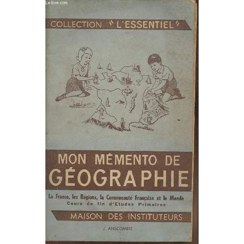 Mon Mémento De Géographie- La Frances, Les Régions, La Communauté F... on Productcaster.