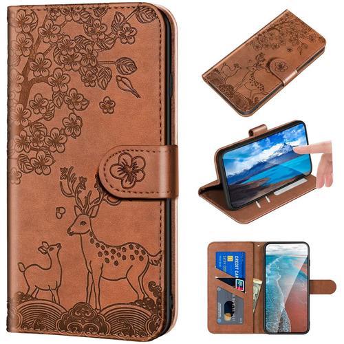 Coque Huawei P30 Rabat,Housse Huawei P30,Wapiti(Cerf) Et Fleurs Cla... on Productcaster.