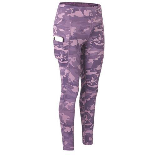 Pantalon De Yoga Camouflage Taille Haute Pour Femmes, Leggings De F... on Productcaster.