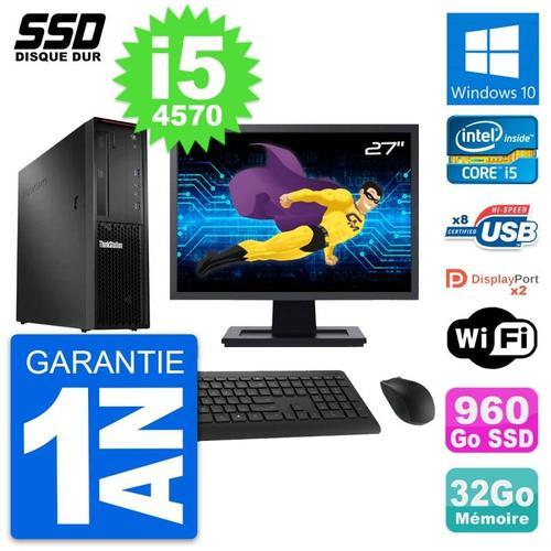 PC Lenovo P300 SFF Ecran 27" Intel i5-4570 RAM 32Go SSD 960Go Windo... on Productcaster.