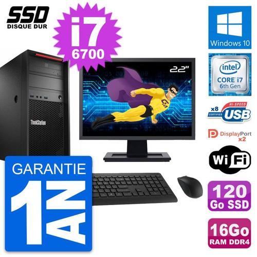 PC Tour Lenovo P320 MT Ecran 22" Core i7-6700 RAM 16Go SSD 120Go Wi... on Productcaster.