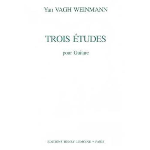 Vagh Weinmann Yan Etudes (3) Guitare on Productcaster.