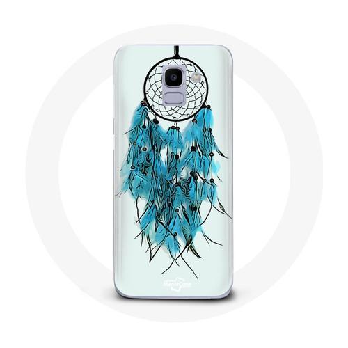 Coque Pour Samsung Galaxy J6 2018 Attrape Rêve Bleu Fond Blanc on Productcaster.