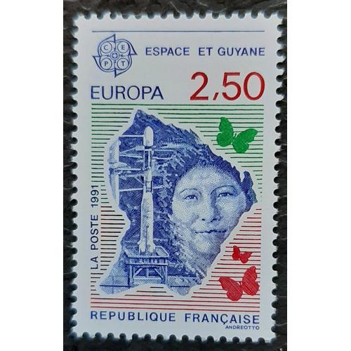 Timbre N° 2696 - Europa - Espace Et Guyane - 1991 on Productcaster.