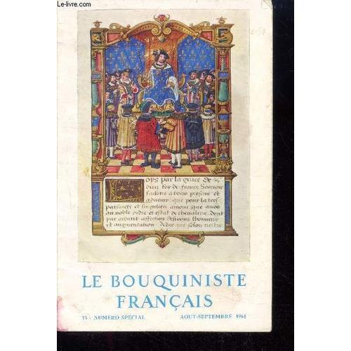 Le Bouquiniste Francais N°33 Numero Speical, Aout Septembre 1961- C... on Productcaster.