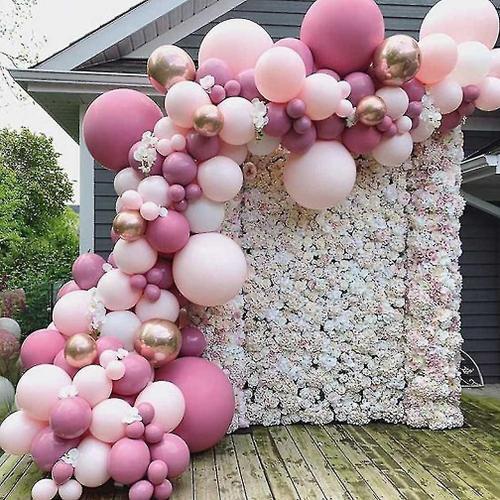 96pcs Rose Pink Balloon Arch Garland Kit Ballons en latex pour anni... on Productcaster.