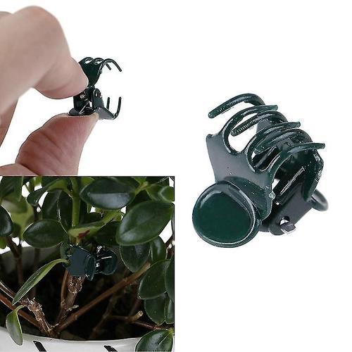 100pcs/bag Garden Plant Support Clips Flower Orchid Stem Clips For ... on Productcaster.