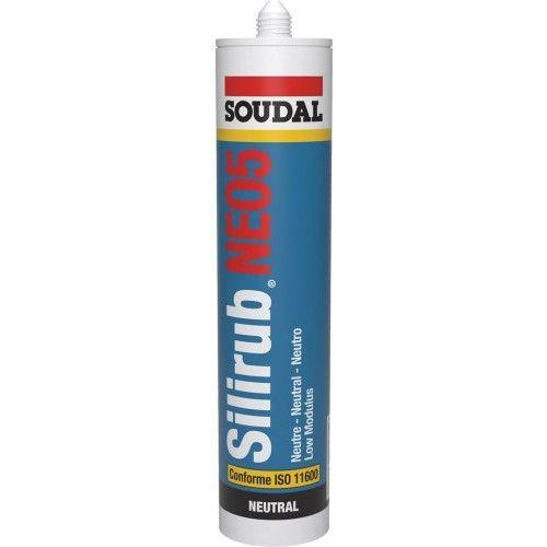 Mastic silicone neutre - marron - 300ml - Silirub Neo5 SOUDAL on Productcaster.