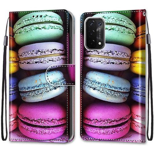 Coque Pour Oppo A54 5g / A74 5g / A93 5g / A93s 5g, Etui En Cuir Pu... on Productcaster.