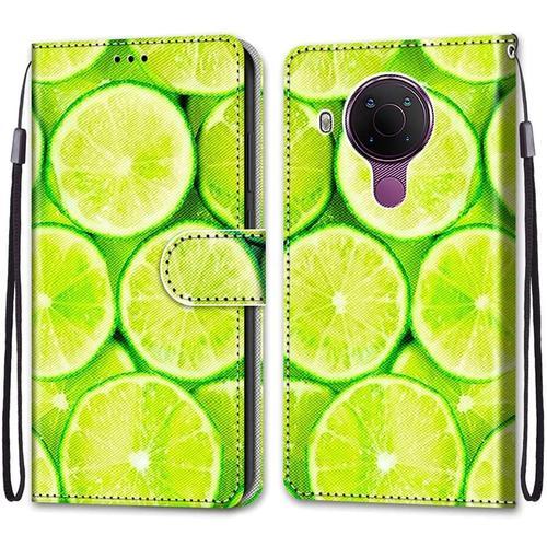 Coque Pour Nokia 5.4, Etui En Cuir Pu Portefeuille Housse Coque Ave... on Productcaster.