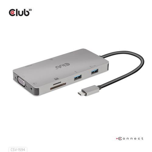 CLUB3D CSV-1594 replicatore di porte e docking station per laptop U... on Productcaster.