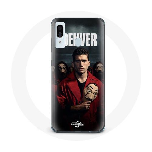 Coque Pour Samsung Galaxy A20 La Casa De Papel Denver Masque on Productcaster.