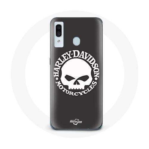 Coque Pour Samsung Galaxy A30 Harley Davidson Motors Tete De Mort on Productcaster.