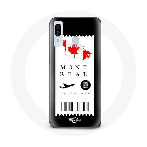 Coque Pour Samsung Galaxy A30 Billet D'avion Montréal Canada on Productcaster.