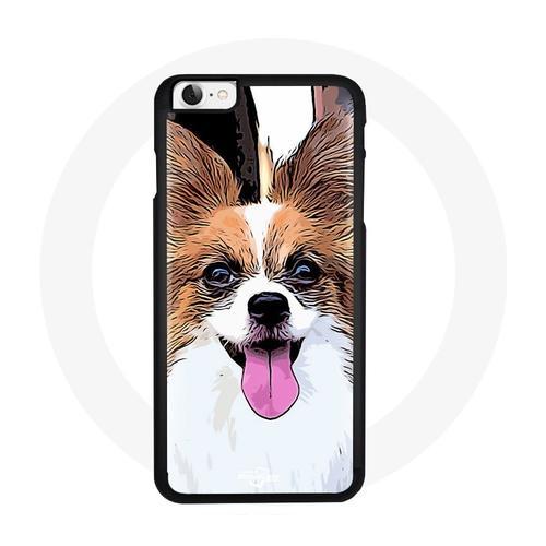 Coque Pour Iphone 8 Plus Épagneul Nain Continental Chien Blanc on Productcaster.