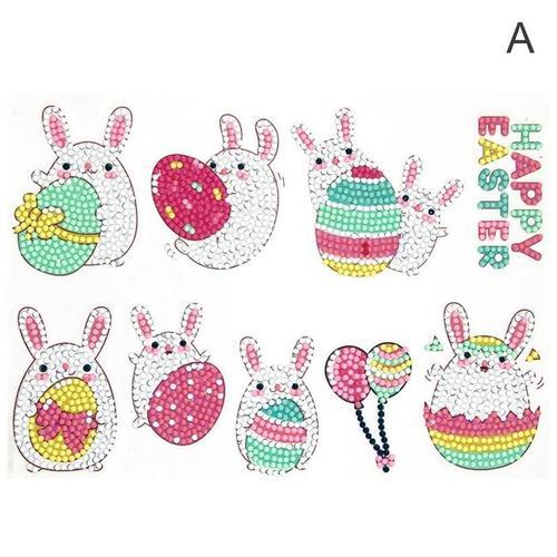 Autocollants De Pâques Lapin Mignons, ¿Ufs De Pâques, Créativité, B... on Productcaster.