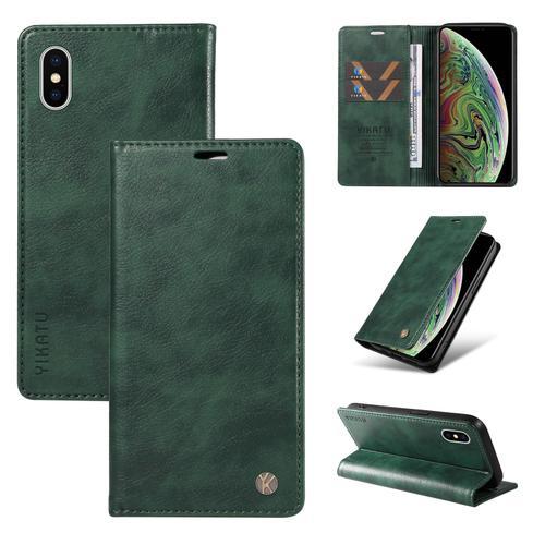 Coque Pour Iphone Xs Max,Housse En Cuir Pu Pochette Portefeuille Ma... on Productcaster.