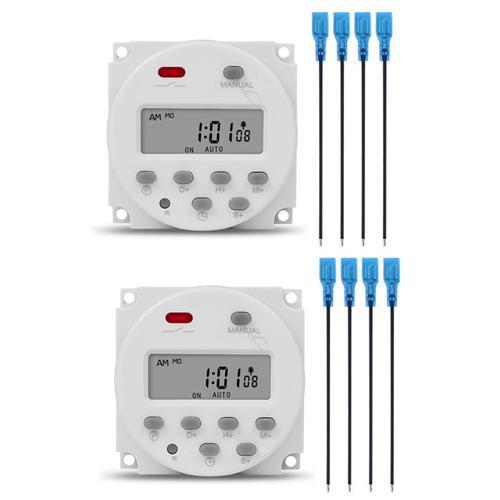 2x 1 Seconde Intervalle 12v Interrupteur De Minuterie Lcd Numérique... on Productcaster.