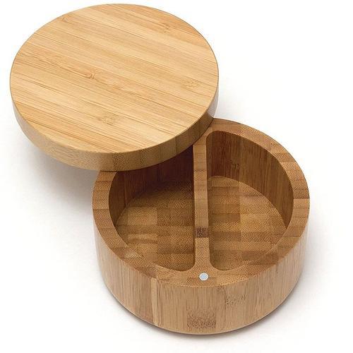 BoîTe à éPices DiviséE en Bois de Bambou avec Couvercle Pivotant Ra... on Productcaster.