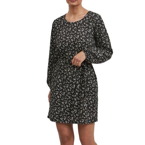 Robe Noir À Fleurs Femme Vila Neya on Productcaster.