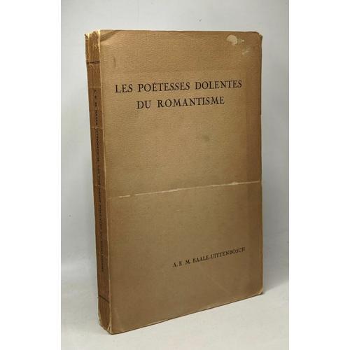 Les Poétesses Dolentes Du Romantisme on Productcaster.