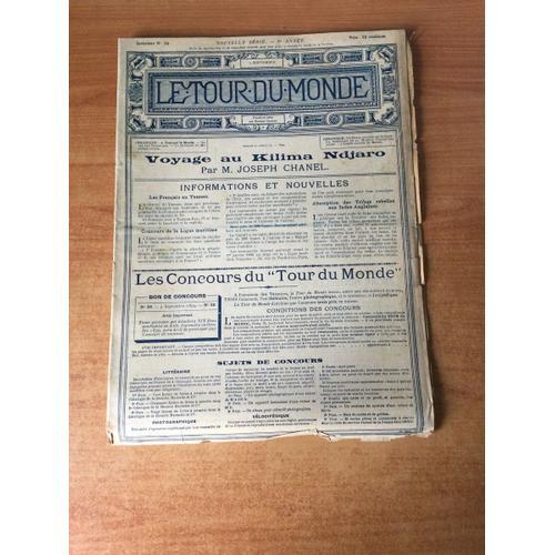 Le Tour Du Monde 1899 N? 36 : Voyage Au Kilima Ndjaro, Notes Sur Ba... on Productcaster.