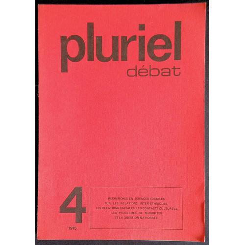 Pluriel Débat N°4, 1975 on Productcaster.